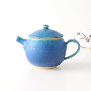 Japanese Teapot Turquoise | Kyusu Shigaraki Ware