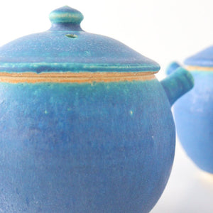 Japanese Teapot Turquoise | Kyusu Shigaraki Ware