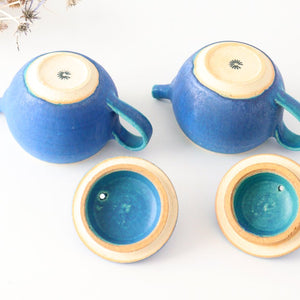 Japanese Teapot Turquoise | Kyusu Shigaraki Ware