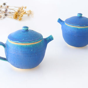 Japanese Teapot Turquoise | Kyusu Shigaraki Ware