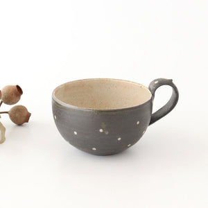 Soup Cup Dot Black | Shigaraki Ware