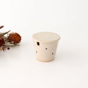 Sugar Pot White Dot | Shigaraki Ware