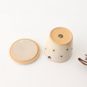 Sugar Pot White Dot | Shigaraki Ware