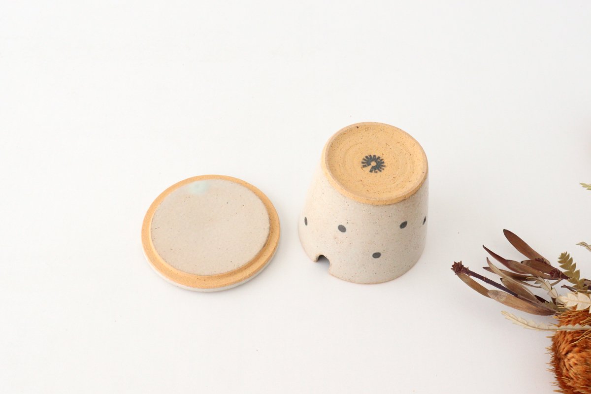 Sugar Pot White Dot | Shigaraki Ware