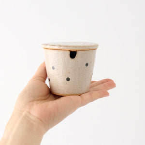 Sugar Pot White Dot | Shigaraki Ware