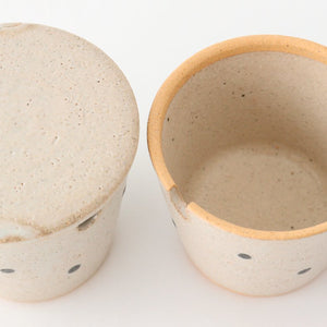 Sugar Pot White Dot | Shigaraki Ware