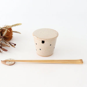 Sugar Pot White Dot | Shigaraki Ware