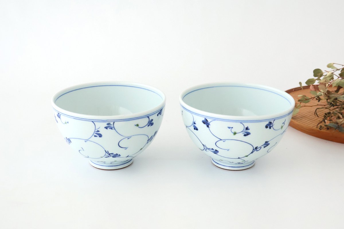 Donburi Bowl Blue Arabesque | Hasami Ware