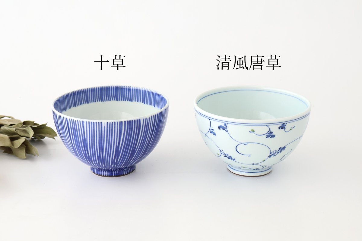 Donburi Bowl Blue Arabesque | Hasami Ware