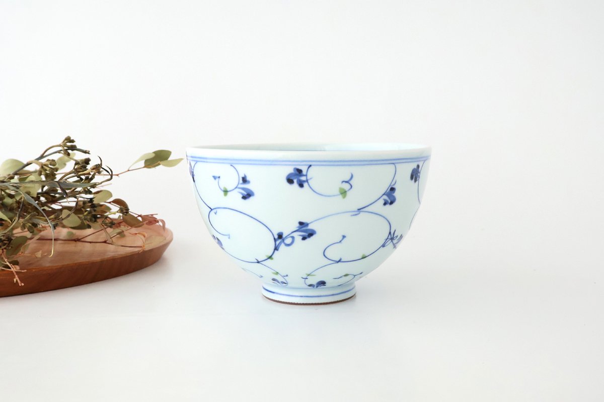 Donburi Bowl Blue Arabesque | Hasami Ware