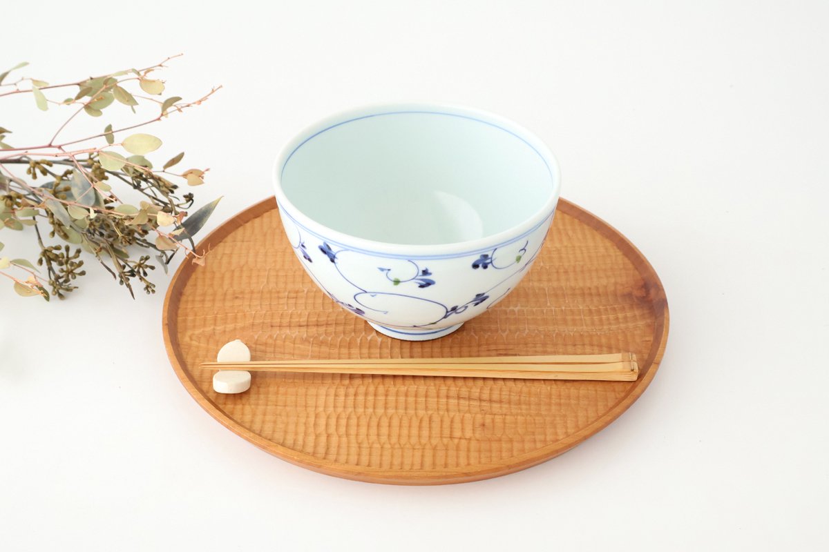 Donburi Bowl Blue Arabesque | Hasami Ware