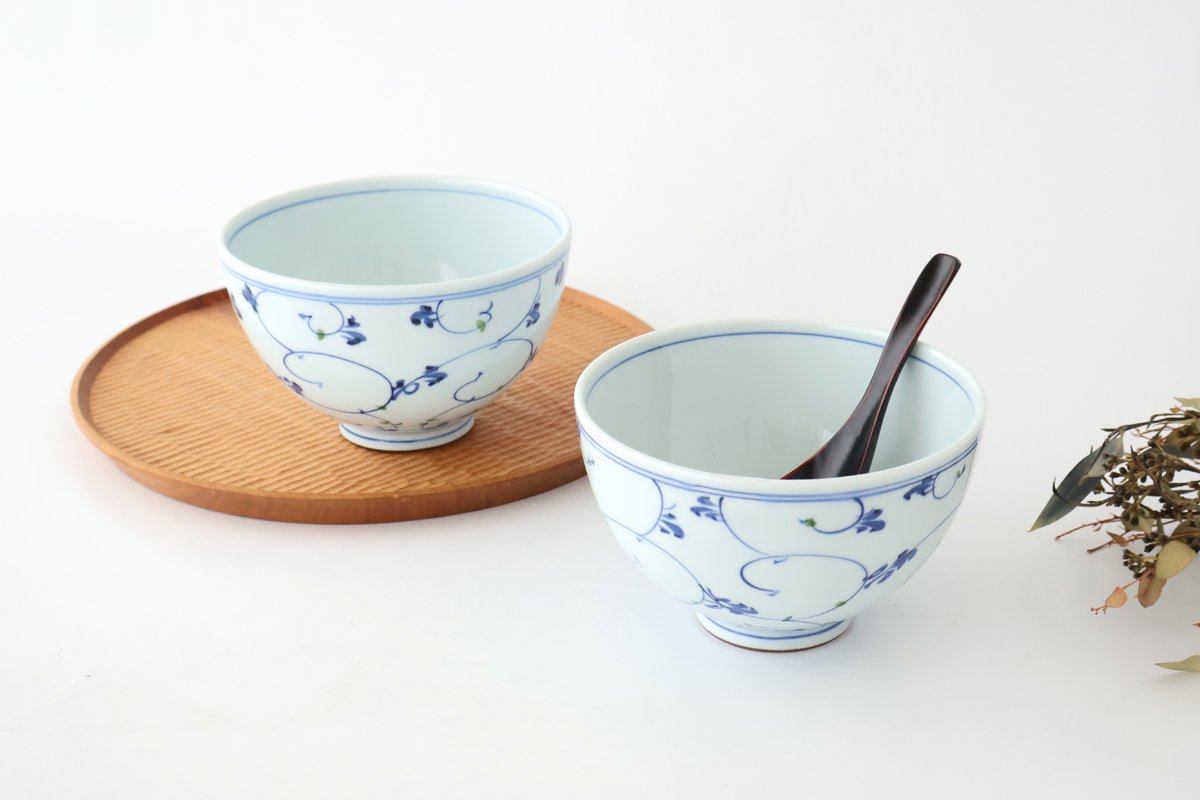 Donburi Bowl Blue Arabesque | Hasami Ware