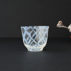 Hirota Glass Cold Tea Glass Lattice Pattern | Soba Choko