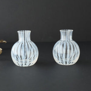 Hirota Glass Bud Vase Tokusa Pattern