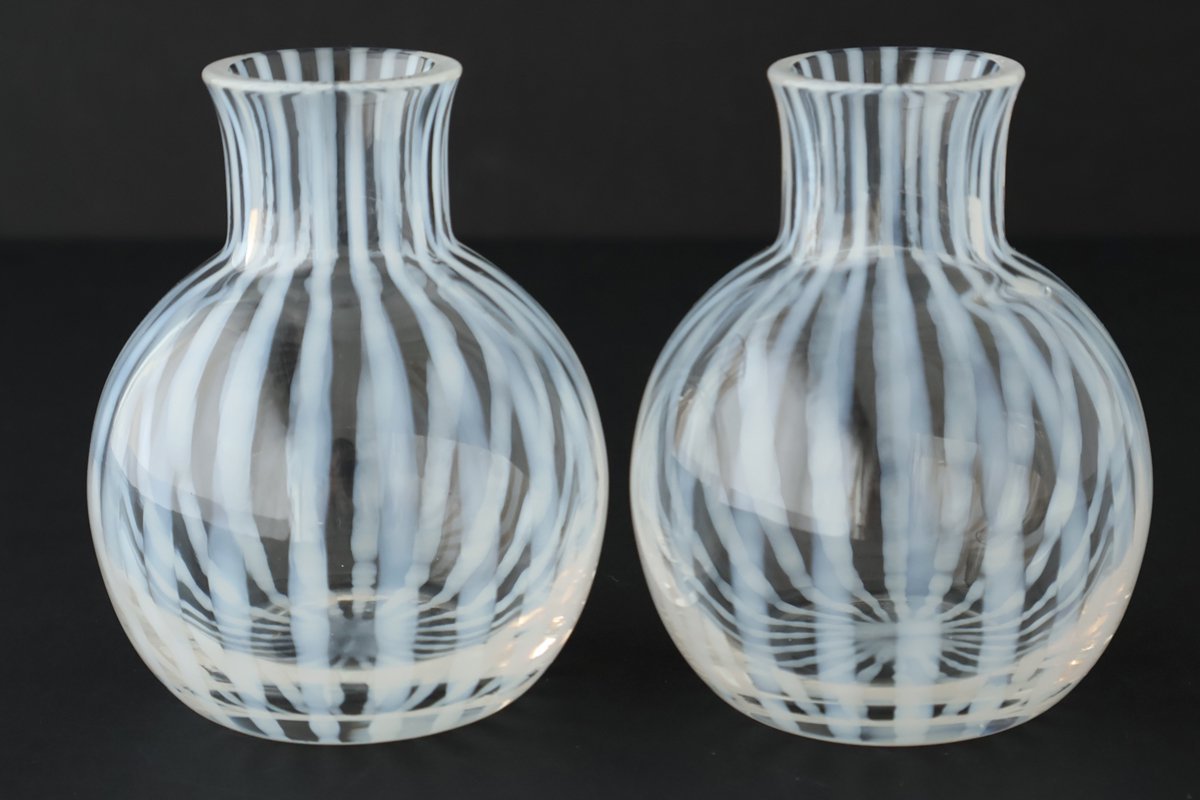 Hirota Glass Bud Vase Tokusa Pattern