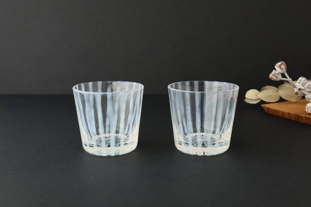 Hirota Glass Soba Tokusa Stripe | Free Cup