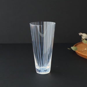 Hirota Glass 8 oz Tumbler Tokusa Striped Pattern