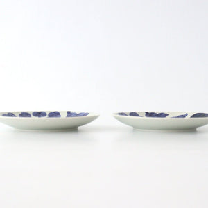 Fururu Rounbd Plate Blue Flower S | Hasami Ware