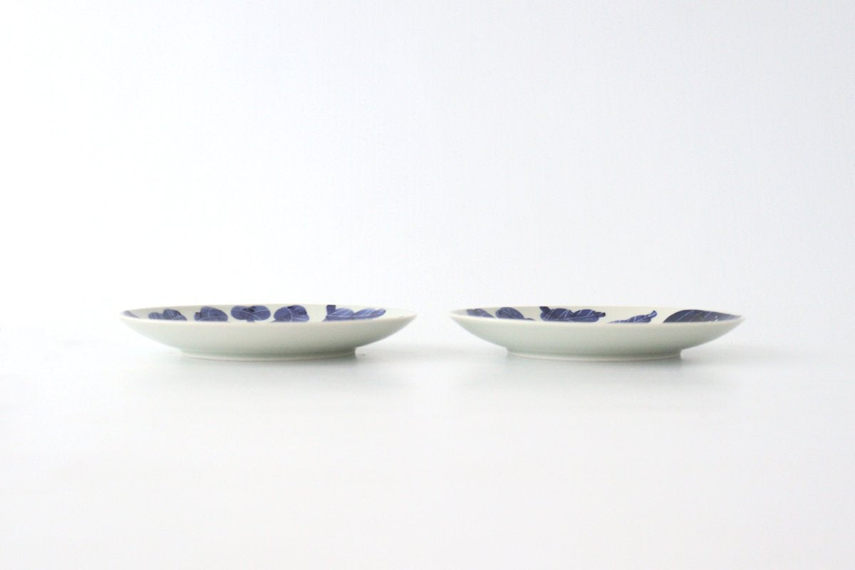 Fururu Rounbd Plate Blue Flower S | Hasami Ware