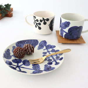 Fururu Rounbd Plate Blue Flower S | Hasami Ware