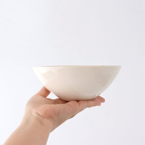 Fururu Rounbd Bowl Black Flower |  Serving Bowl Hasami Ware