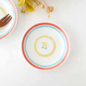 Round Plate Yellow Flower M | Hasami Ware