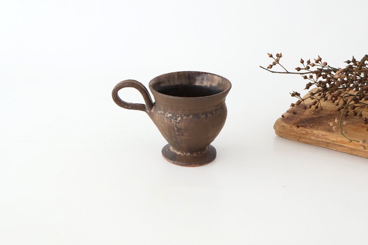 Kosendo Demi Cup Brown Tag | Shigaraki Ware