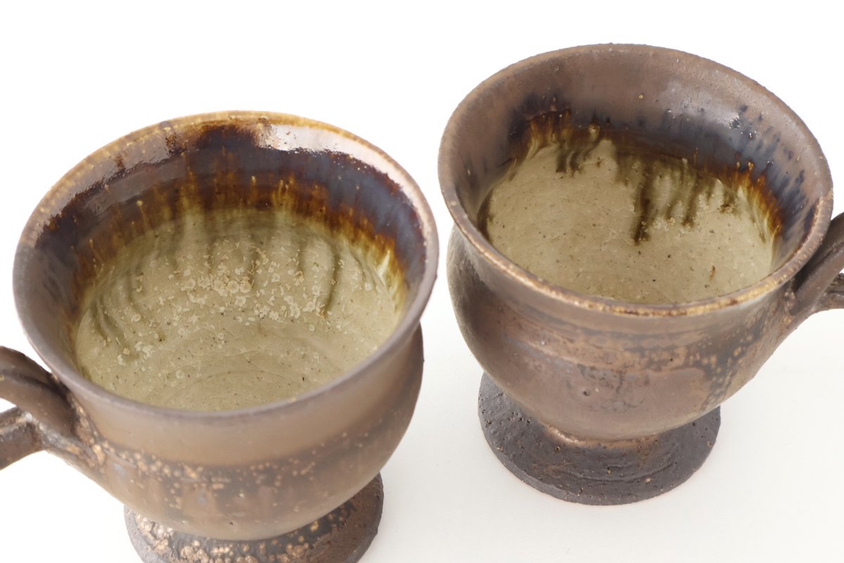 Kosendo Demi Cup Brown Tag | Shigaraki Ware