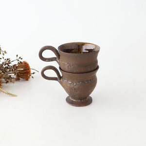 Kosendo Demi Cup Brown Tag | Shigaraki Ware