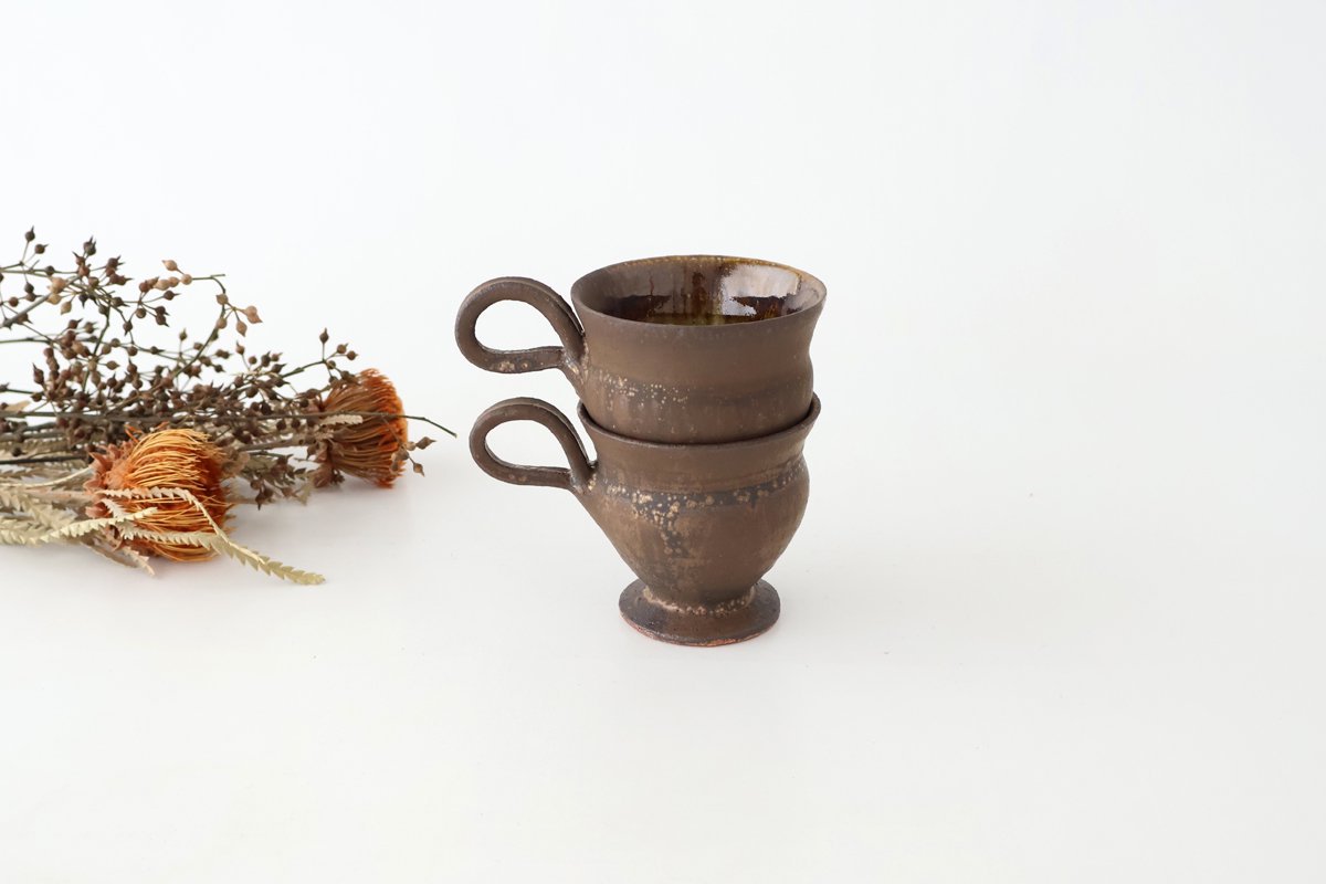 Kosendo Demi Cup Brown Tag | Shigaraki Ware