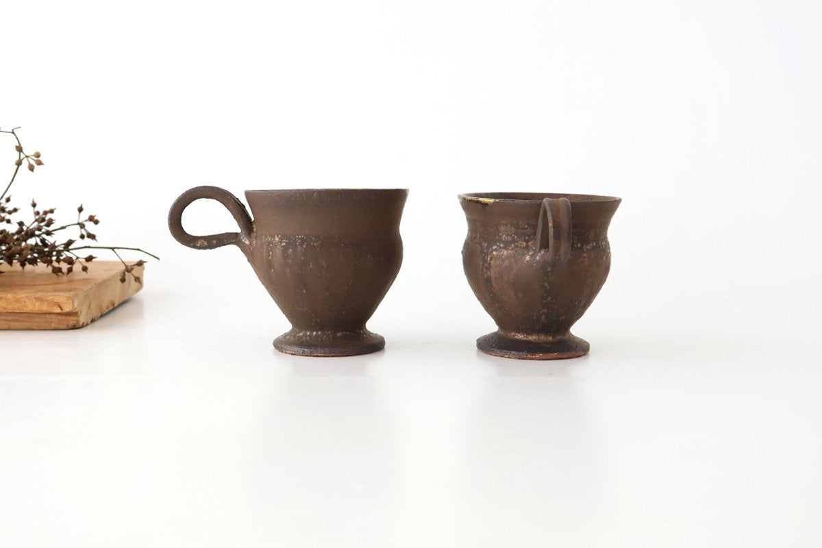 Kosendo Demi Cup Brown Tag | Shigaraki Ware