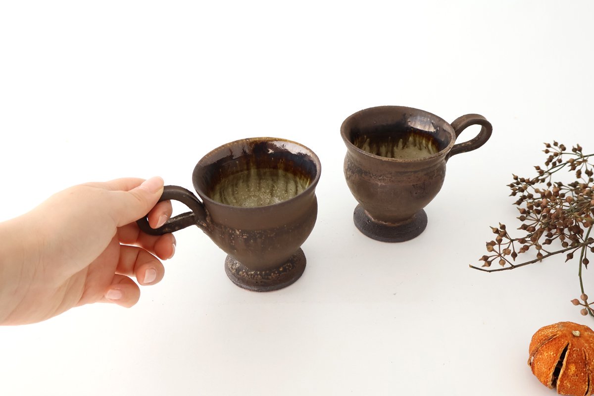 Kosendo Demi Cup Brown Tag | Shigaraki Ware