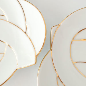 Serving Plate Knot Gold｜Arita Ware