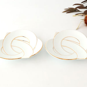 Serving Plate Knot Gold｜Arita Ware