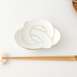 Serving Plate Knot Gold｜Arita Ware