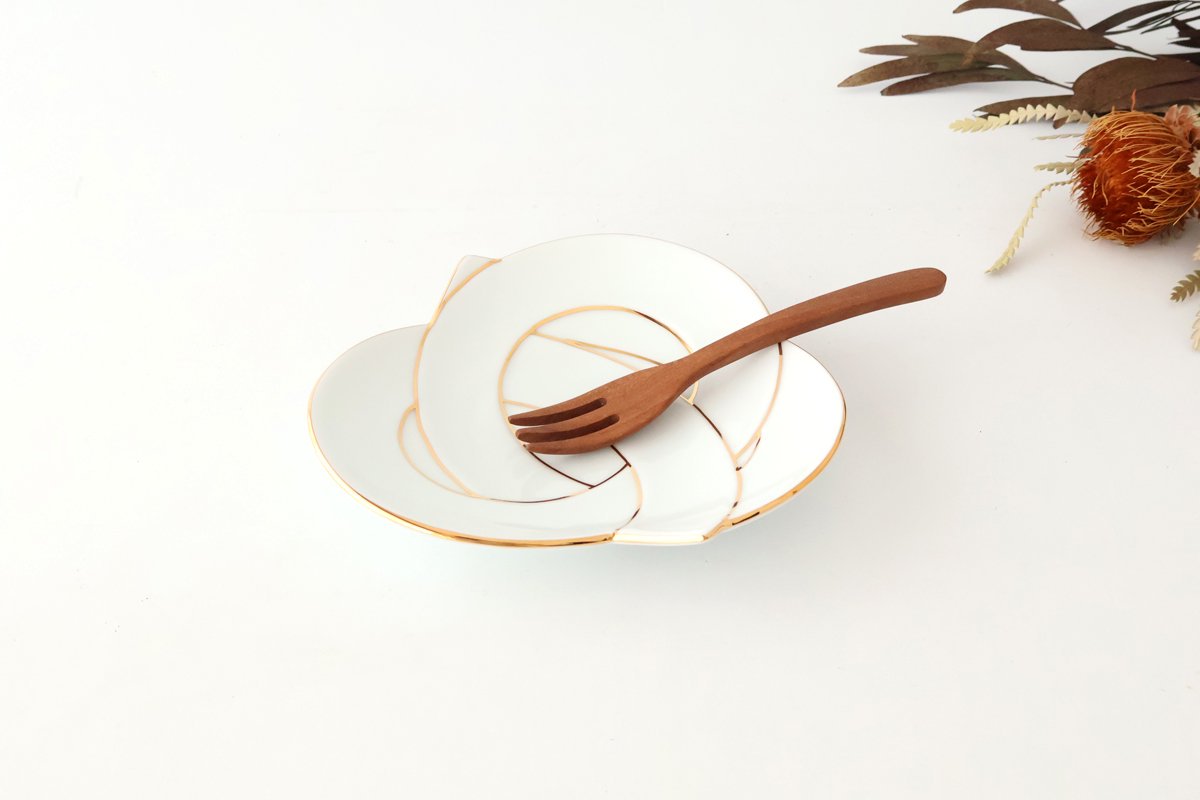 Serving Plate Knot Gold｜Arita Ware