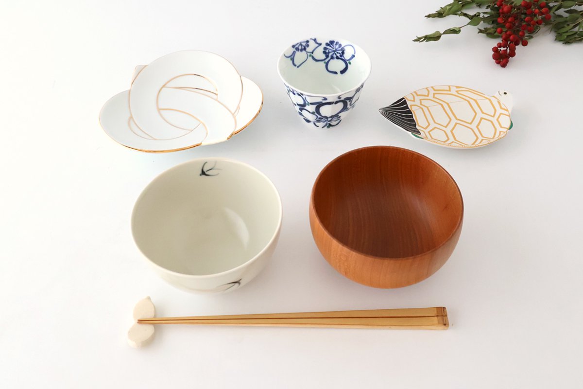 Serving Plate Knot Gold｜Arita Ware