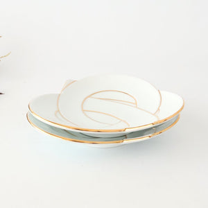 Serving Plate Knot Gold｜Arita Ware