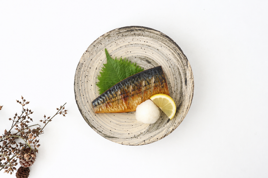 Flat Plate White Storm 21㎝/8.3in | Shigaraki Ware