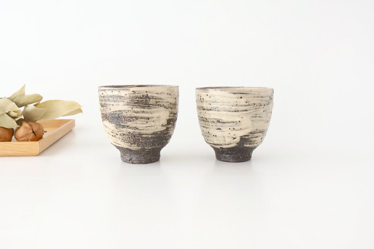 Japanese Cup White Storm| Yunomi Shigaraki ware