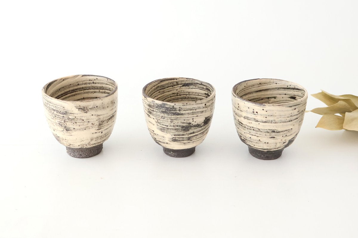 Japanese Cup White Storm| Yunomi Shigaraki ware