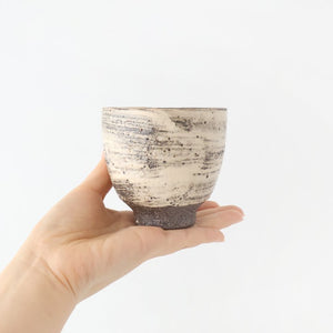 Japanese Cup White Storm| Yunomi Shigaraki ware