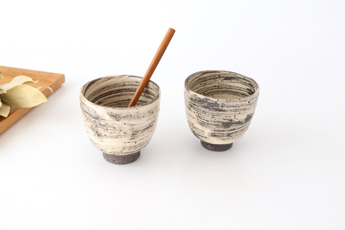 Japanese Cup White Storm| Yunomi Shigaraki ware