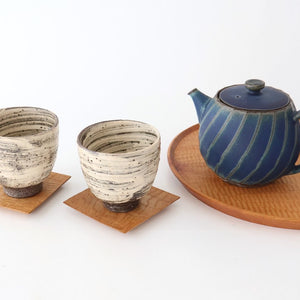 Japanese Cup White Storm| Yunomi Shigaraki ware