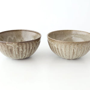 Donburi Bowl Gray-Carved | Shigaraki Ware