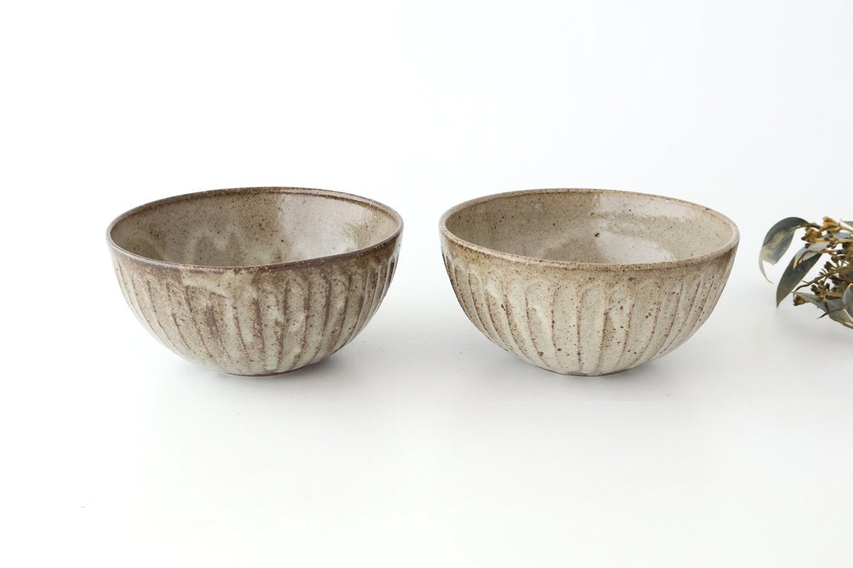 Donburi Bowl Gray-Carved | Shigaraki Ware