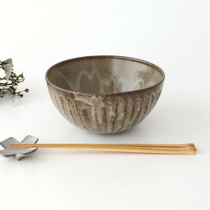 Donburi Bowl Gray-Carved | Shigaraki Ware