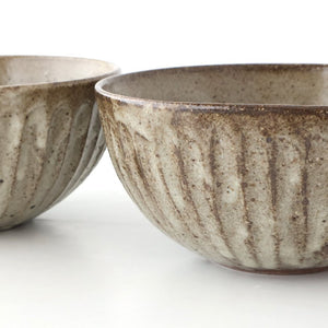 Donburi Bowl Gray-Carved | Shigaraki Ware