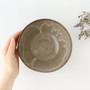 Donburi Bowl Gray-Carved | Shigaraki Ware