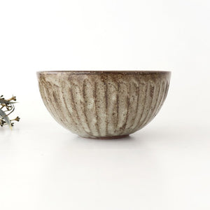 Donburi Bowl Gray-Carved | Shigaraki Ware